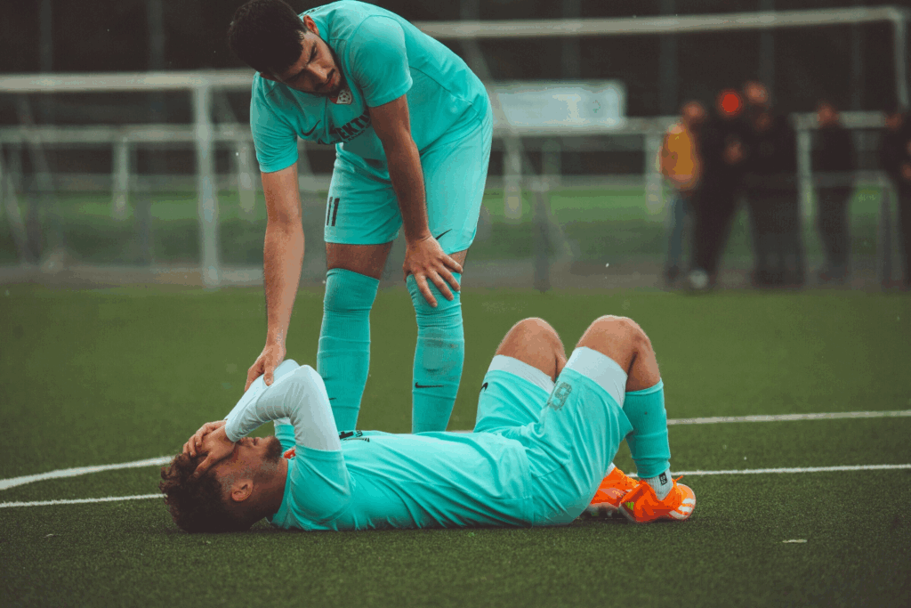 soccer player injured on the field